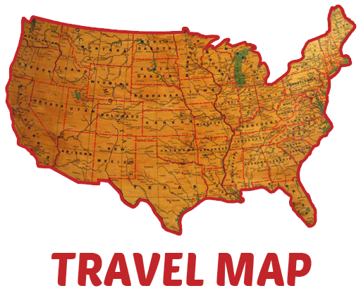 Travel Map Graphic