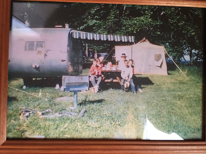The owner of the FAN COACH has photos inside showing him as a little boy camping with his family