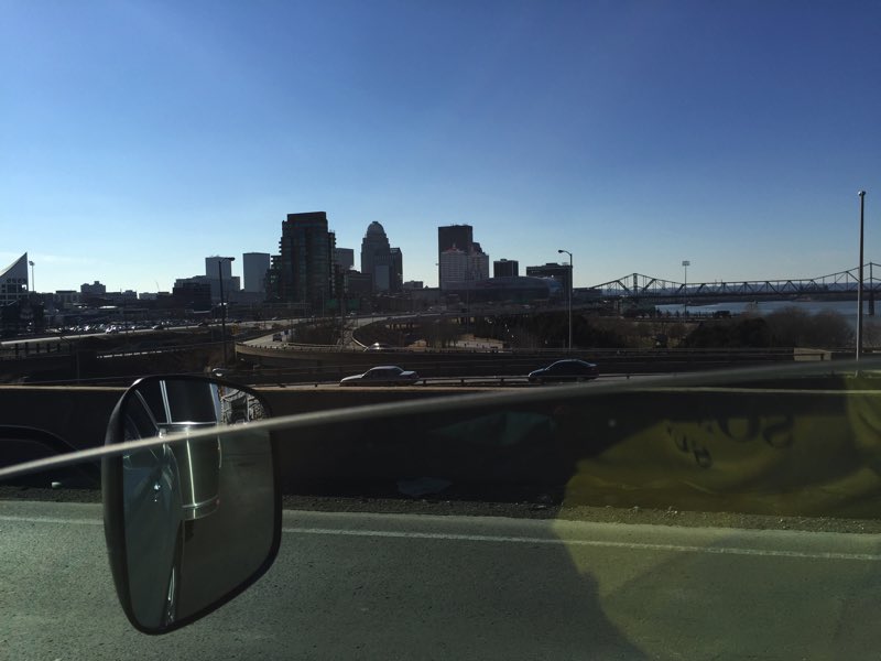 Crossing the Ohio River at Louisville