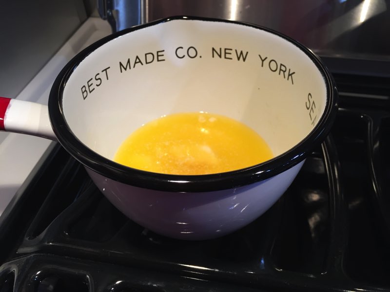 Butter melting in my favorite utility pot, by Best Made