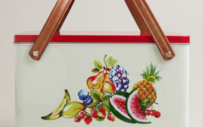 Fruit Metal Picnic Basket